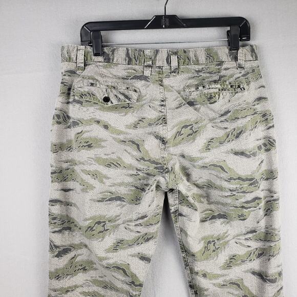 Hurley Men's Size 34 Urban Camoflauge Slim Jeans Green Camo Urban Grunge Alt - Picture 9 of 11